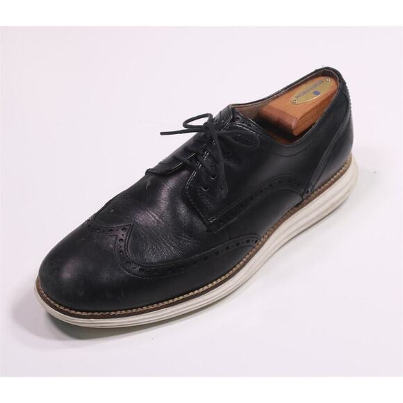 Cole Haan Men\'s 9.5 Original Grand Wingtip Oxford Black Dress Shoes c26469 main image 11